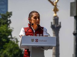 La jefa de gobierno capitalino, Claudia Sheinbaum, fue criticada por su participación en mítines de candidatos a gobernador. SUN/ARCHIVO
