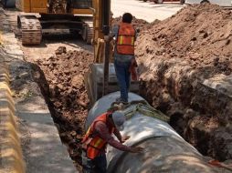 Siguiendo lo proyectado por el Siapa, la construcción del colector pluvial debería terminar antes de finalizar el mes de agosto. ESPECIAL / Gobierno de Jalisco