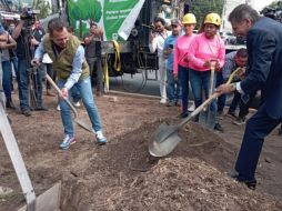 Durante el evento, los alcaldes de Guadalajara y Zapopan, Pablo Lemus y Juan José Frangie, resaltaron la corresponsabilidad de los ciudadanos para adoptar un árbol y comprometerse a cuidarlo. EL INFORMADOR / Y. Mora