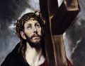 «Si alguno quiere acompañarme, que no se busque a sí mismo, que tome su cruz de cada día y me siga». WIKIPEDIA/«Cristo llevando la cruz», de El Greco