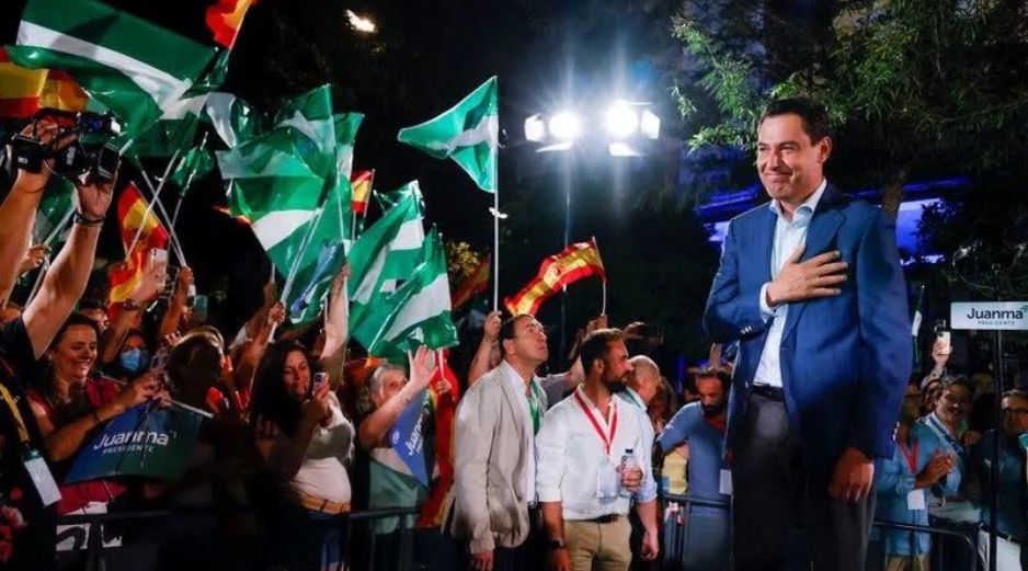 Juan Manuel Moreno Bonilla es declarado ganador de las elecciones regionales andaluzas. ESPECIAL