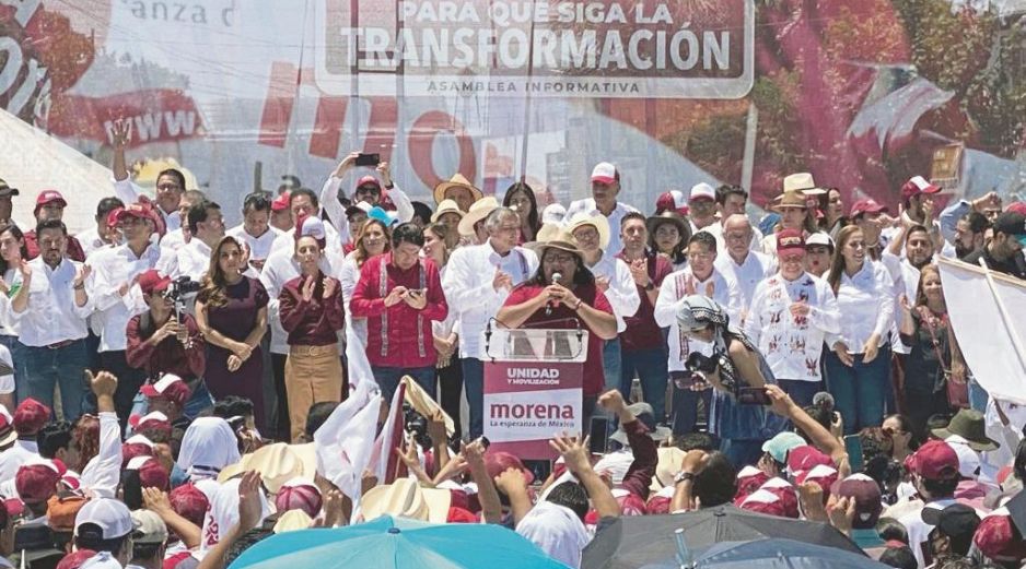 La plana mayor de Morena realizó otra jornada informativa en la población de Madero, Coahuila, donde asistieron los tres aspirantes a la candidatura presidencial. EL UNIVERSAL
