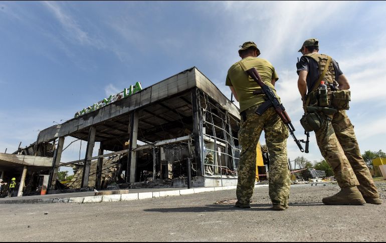 Siria anunció que reconocía la independencia de las dos repúblicas separatistas de Donetsk y Lugansk. EFE/O. Petrasyuk