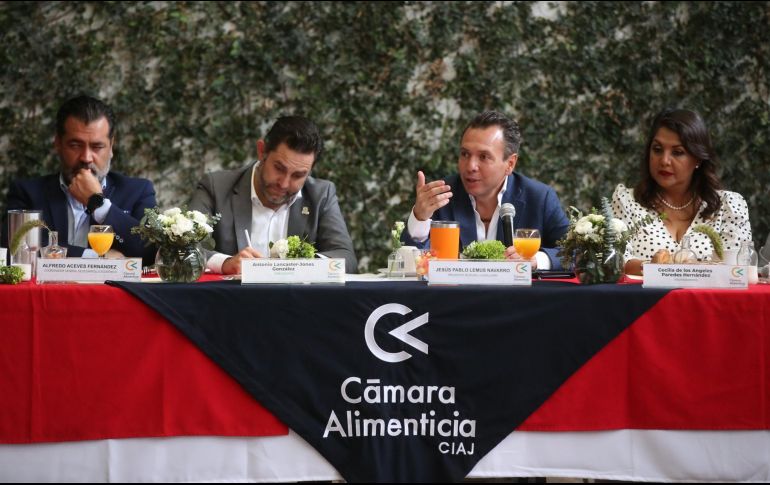 Pablo Lemus durante su intervanción en el evento de este jueves. ESPECIAL/Gobierno de Guadalajara