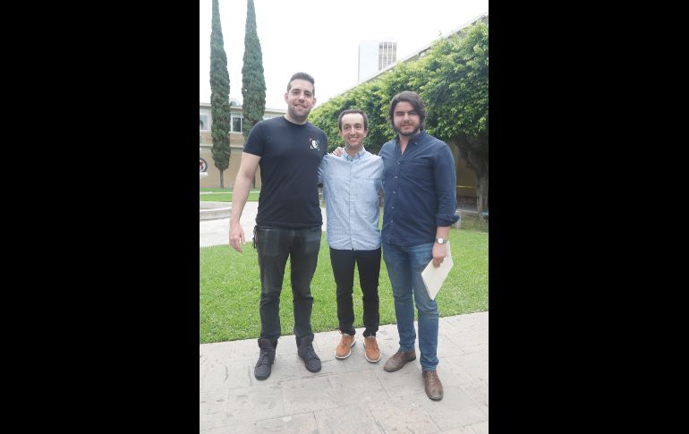 Alejandro Sauter, Santiago Peña y Alejandro Pérez. GENTE BIEN JALISCO/Claudio Jimeno
