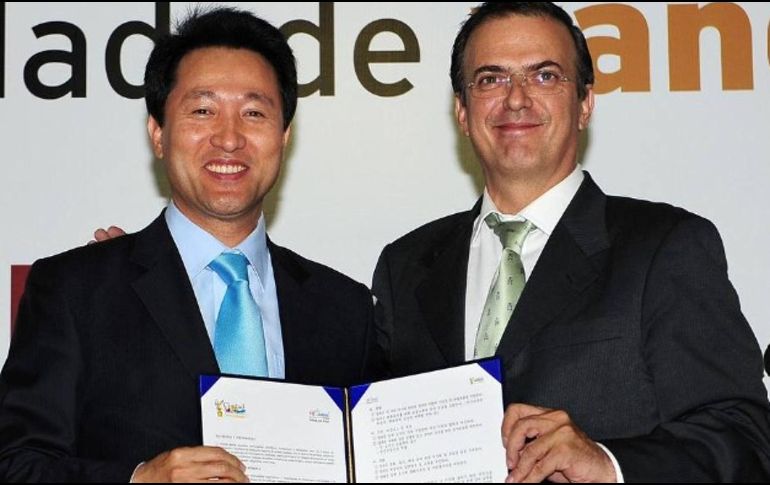 De acuerdo con Ebrard, México resultó beneficiado del fortalecimiento entre la relación México-Corea del Sur. TWITTER/@m_ebrard