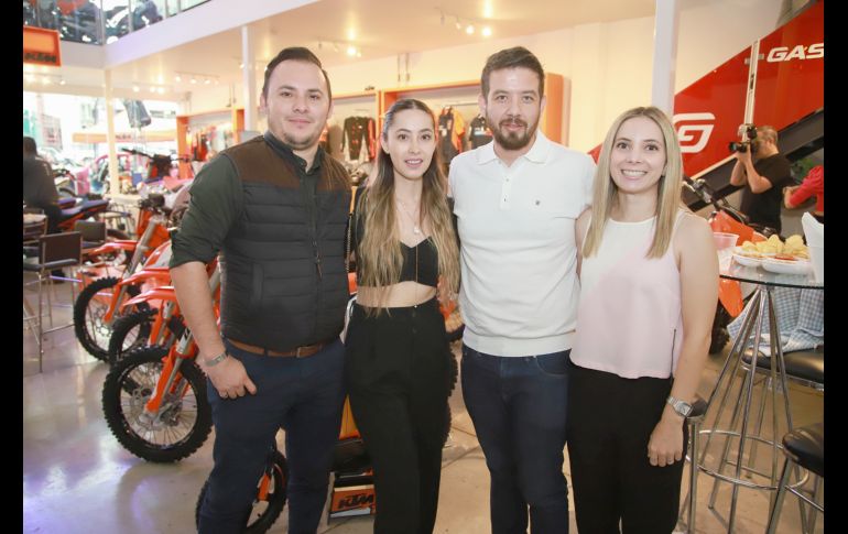 Michael Martínez, Nayelli Galindo, Juan Carlos Gómez y Carolina Richard. GENTE BIEN JALISCO/Antonio Martínez