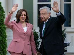 El Presidente de México, Andrés Manuel López Obrador, se reúne con la vicepresidenta de Estados Unidos, Kamala Harris, como parte de su gira por aquel país. AP / M. Balce