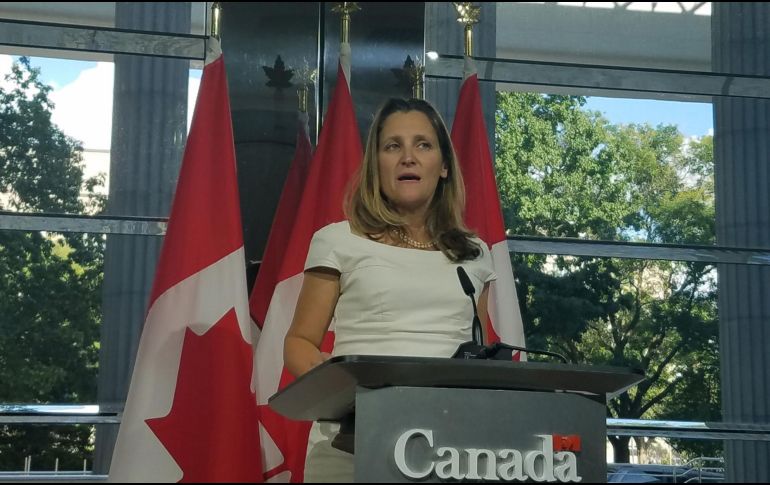 Freeland también defendió la decisión canadiense de permitir el regreso a Alemania de las turbinas reparadas destinadas al gasoducto ruso Nordstream. NOTIMEX/Archivo