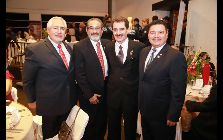 Rafael Pérez Cárdenas, David Ronzon, Manolo Martín del Campo y Óscar Montaño. GENTE BIEN JALISCO/ Claudio Jimeno
