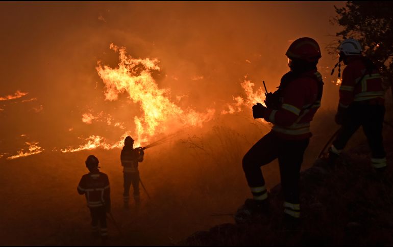 El fuego cerca de Burdeos comenzó en julio, el mes más seco en Francia desde 1961, y destruyó 14 mil hectáreas. EFE/N. Ferreira