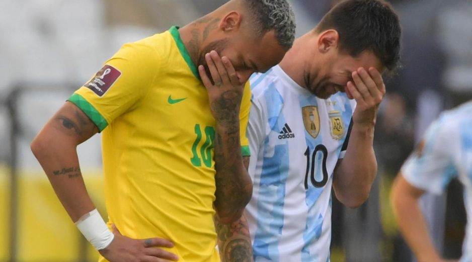 El partido Brasil vs Argentina, que formaba parte de la eliminatoria de la Conmebol para el Mundial de Qatar 2022, fue cancelado definitivamente. AFP / ARCHIVO