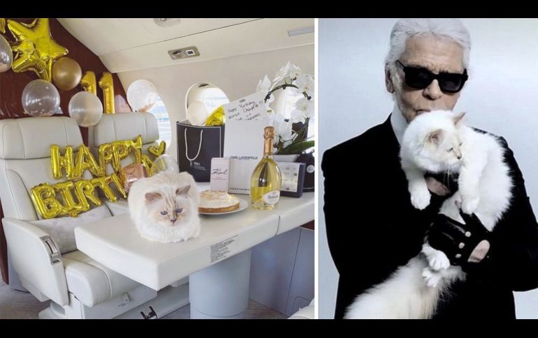 Karl y Choupette Lagerfeld. INSTAGRAM/@choupetteofficiel