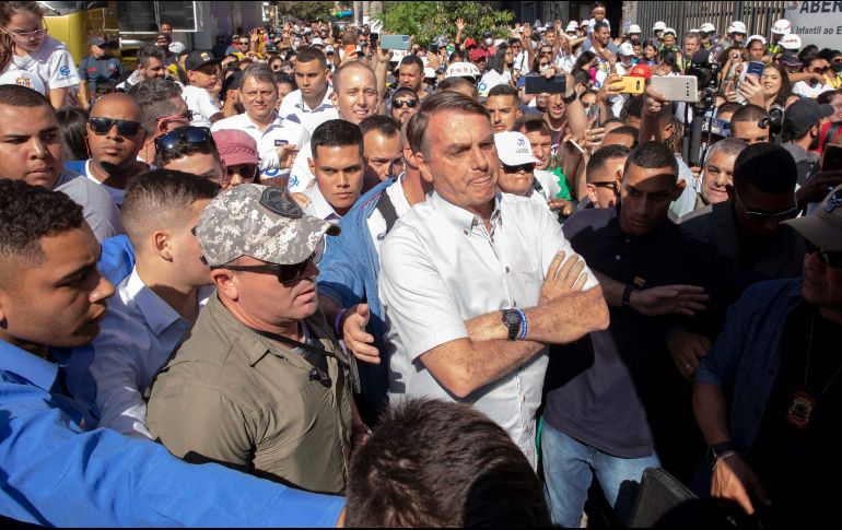 Jair Bolsonaro ha tenido altercados previos, frecuentemente con la prensa. AFP/ARCHIVO