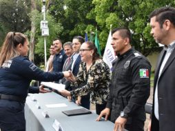176 policías de diferentes corporaciones de Jalisco y personal administrativo recibió la capacitación. ESPECIAL