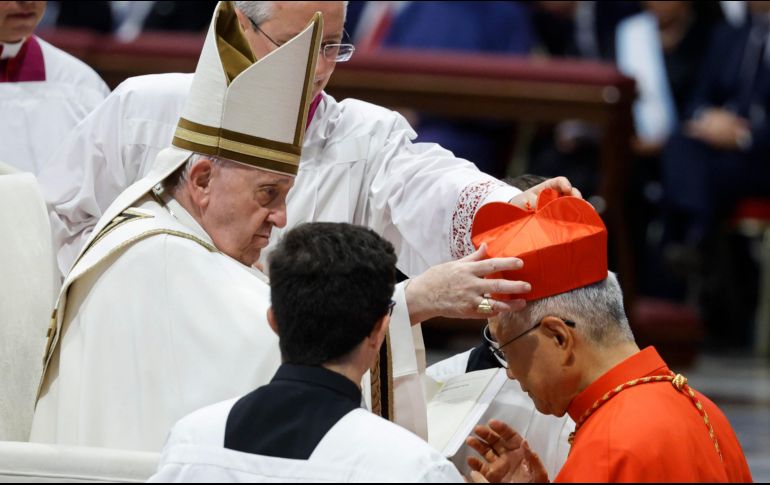 Francisco ha nombrado a 83 de los 132 cardenales elegibles para sumarse a un cónclave, lo que parece vaticinar la continuación de su ideología en el futuro inmediato de la iglesia. EFE/F. Frustaci