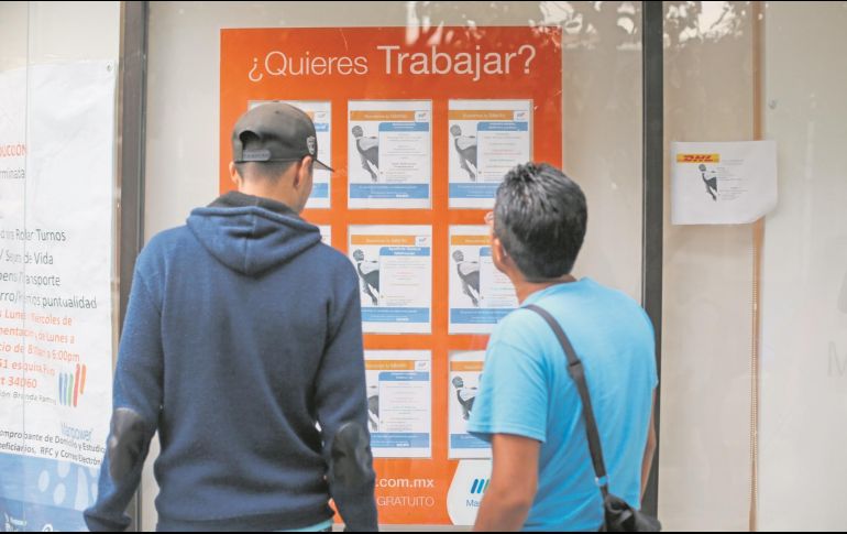 Los jóvenes y adultos mayores siguen siendo los grupos más afectados en el mercado mexicano, explicó la OCDE. EL INFORMADOR/Archivo