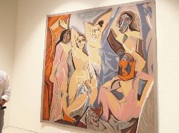 Tapiz que replica a la perfección la obra “Las señoritas de Avignon” de Pablo Picasso, que se encuentra en el museo del pintor en la ciudad de Málaga, España. EL INFORMADOR/ F. González