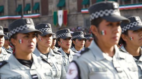 Las declaraciones de Rosa Icela Rodríguez se realizan en su participación en el desfile cívico militar por el 212 aniversario de la Independencia de México. SUN / G. Espinosa