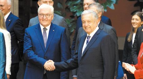 Frank-Walter Steinmeier y Andrés Manuel López Obrador tuvieron una reunión en Palacio Nacional. EL UNIVERSAL