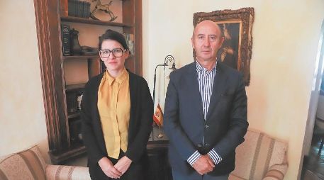 Joana Torrents y Enrique González Martínez señalan que se ampliarán los lazos comerciales con el objetivo de hacer buenos negocios. EL INFORMADOR/ C. Zepeda