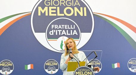 Giorgia Meloni, afirmó que su Gobierno de derecha trabajará 