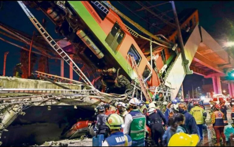 Hasta este momento son 10 los exfuncionarios vinculados a proceso por el trágico accidente la Línea 12 del metro de la Ciudad de México. SUN/ ARCHIVO