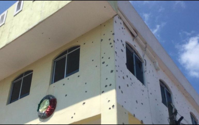 La tarde de este miércoles ocurrió un ataque en el palacio municipal de San Miguel Totolapan. ESPECIAL