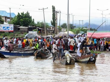 Lokoja, la capital estatal, está ubicada en la confluencia de los dos mayores ríos de Nigeria, Niger y Benue, y los caminos cercanos a las riberas son más propensos a inundaciones. AP/ F. CAMPBELL