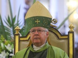 El cardenal Francisco Robles Ortega recordó a los fieles que la Romería es un acto de fe y religiosidad. EL INFORMADOR/ CARLOS ZEPEDA
