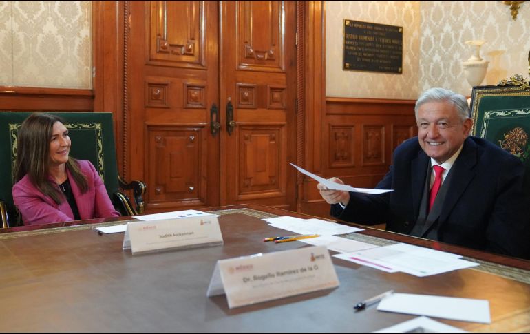 A través de redes sociales, López Obrador habló sobre el encuentro que sostuvo con Judith McKenna. TWITTER / @lopezobrador_