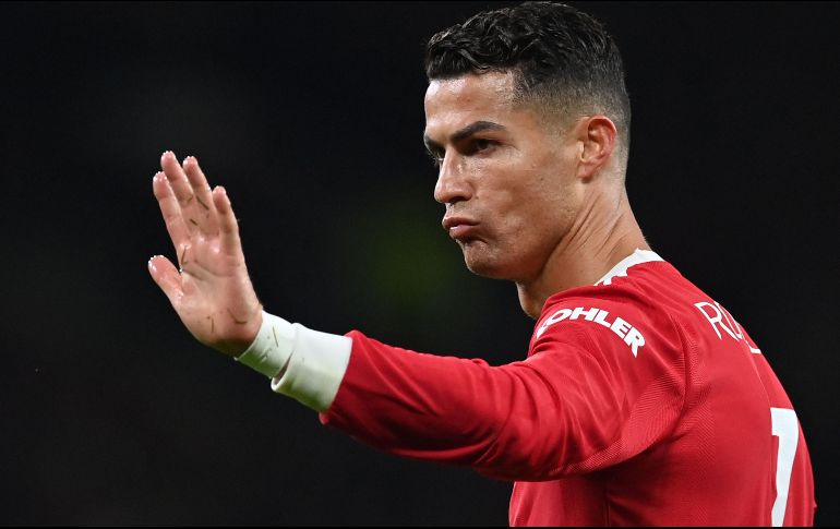El Manchester United anunció ayer que Cristiano Ronaldo no había sido convocado para el partido del sábado contra el Chelsea después de su ataque de ira. AFP / ARCHIVO
