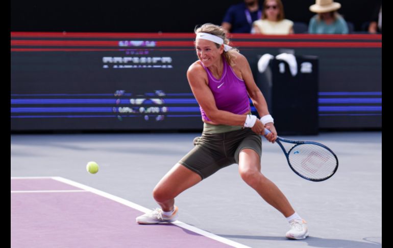 Con parcial de 6-3 en el último set, Azarenka selló su pase a Semifinales y se ganó la ovación del público entero. EL INFORMADOR / C. Zepeda