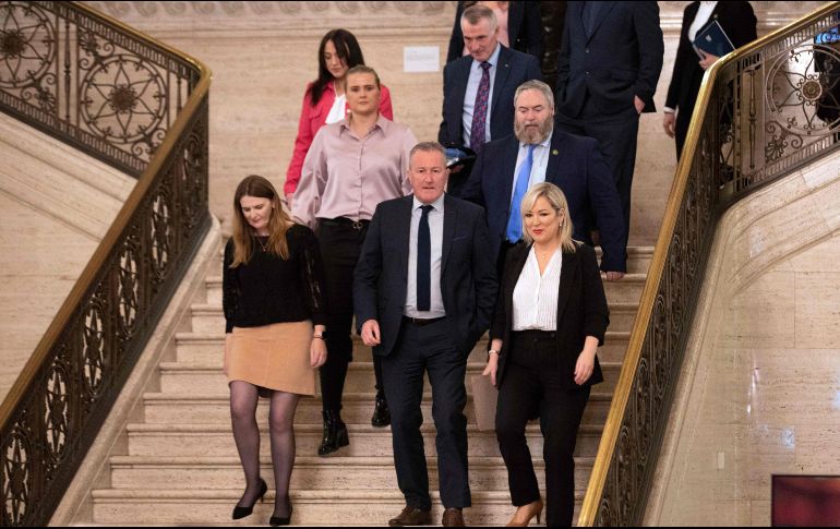 En el Acuerdo de Belfast, al cual se adhirieron en  1998 los gobiernos de Reino Unido e Irlanda, se aceptó el estatus constitucional de Irlanda del Norte. AFP/ P. Faith