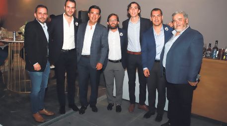 Alejandro Dibildox, Juan Pablo de la Torre, Juan José Herrejón, Eliseo González, Alberto Tacher, Pablo Canales y Eduardo Mendieta. GENTE BIEN JALISCO/Tony Martínez