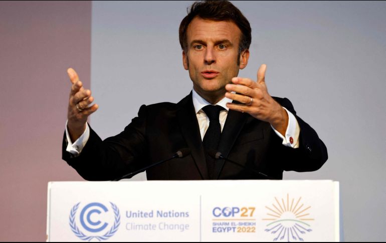 Emmanuel Macron, presidente de Francia. AFP.