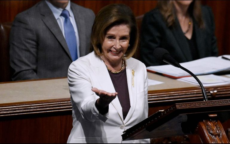 Nancy Pelosi, de 82 años, se convirtió por primera vez en presidenta de la Cámara de Representantes en 2007. AFP / O. Douliery
