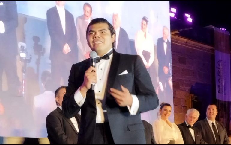 El Premio Adolf Horn al empresario Joven del Año fue para Pedro Alberto Ramírez Santos, de PARS Productions. EL INFORMADOR/ J. VELAZCO