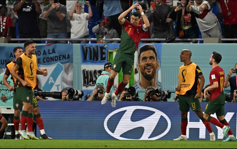 El astro portugués tiene ocho goles en la historia de los mundiales. AFP/M. Vatsyayana