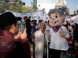 Ayer, la marcha del Presidente López Obrador se realizó en la Ciudad de México. AP / Ed. Verdugo