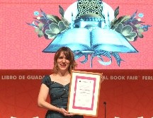La noche de este miércoles 30 de noviembre, la Feria Internacional del Libro (FIL) de Guadalajara hizo formal entrega del Premio Sor Juana Inés de la Cruz a la escritora mexicana Daniela Tarazona. EL INFORMADOR / A. Camacho