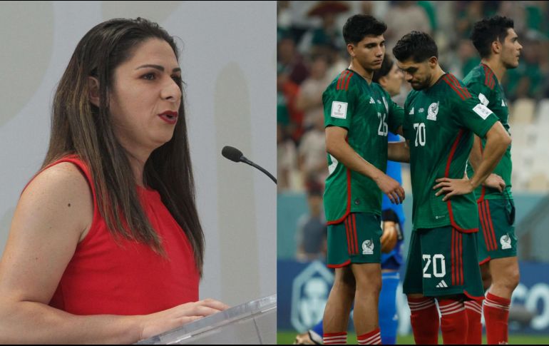 Ana Gabriela Guevara no dudó en atizar a la Selección Mexicana, pese a su espantosa gestión al frente de la Conade. ESPECIAL