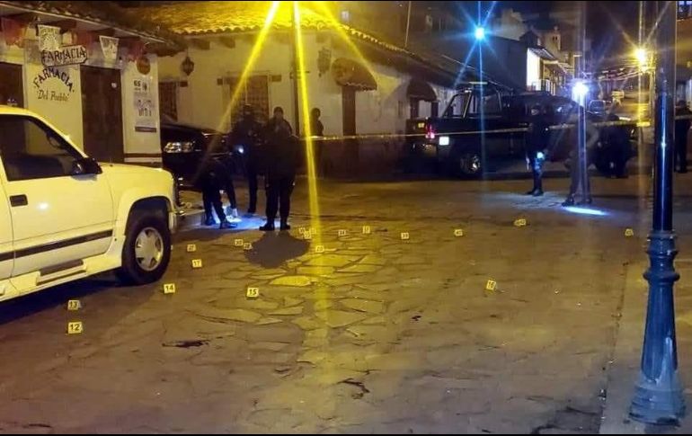 Alrededor de las 21:20 horas se reportaron detonaciones de arma de fuego en el cruce de las calles Cinco de Mayo y Reforma, en el centro del municipio. ESPECIAL