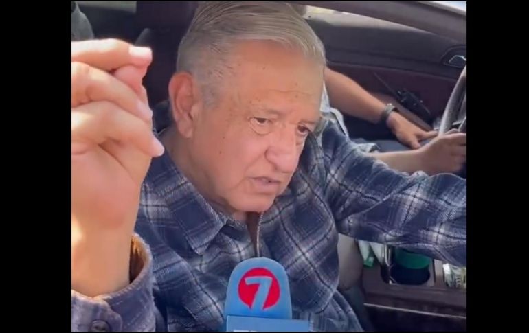 López Obrador destaca la coordinación que hay entre su gobierno y el gobierno estatal. TWITTER / @samuel_garcias