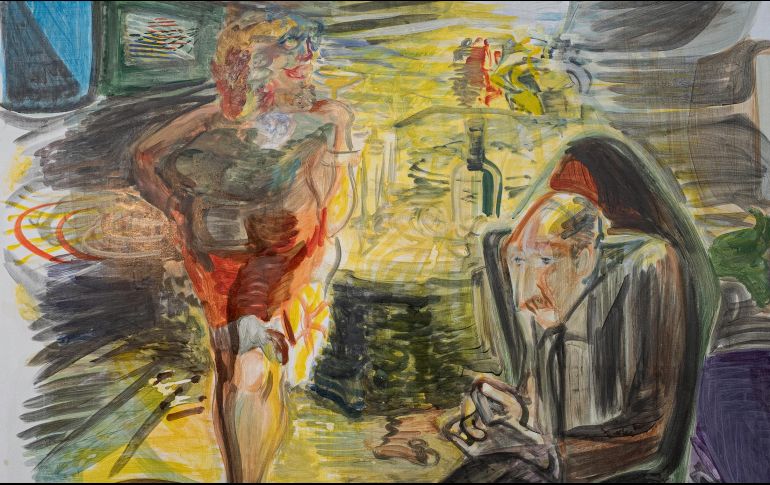 Pieza expuesta en la muestra “Los Rébora”, en el MURA. CORTESÍA