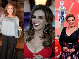 Las actrices ( Laura Zapata, Lucía Méndez y Sylvia Pasquel de izq a der) participaron en el reality show 