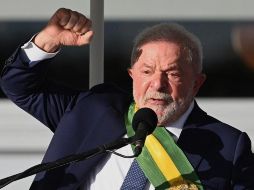Gutiérrez Müller difundió un breve video de su felicitación al nuevo presidente brasileño con un abrazo. AFP/E. Sa