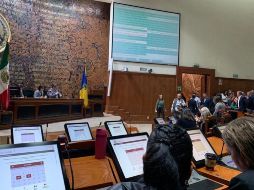 La legisladora Mara Robles también propuso declarar un minuto de silencio por la muerte de la libertad de expresión en Jalisco; solicitud que tampoco prosperó. ESPECIAL