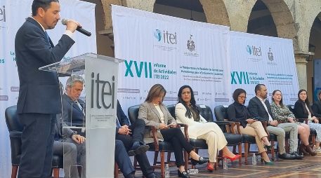 Salvador Romero Espinosa, comisionado presidente del Itei, presentó el informe de actividades del organismo este viernes. EL INFORMADOR/R. Rivas