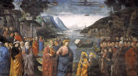 «Síganme y los haré pescadores de hombres». WIKIPEDIA/«La elección de los doce apóstoles», de Domenico Ghirlandaio